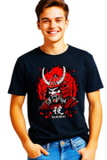 Crimson Warrior — Samurai Graphic T-Shirt