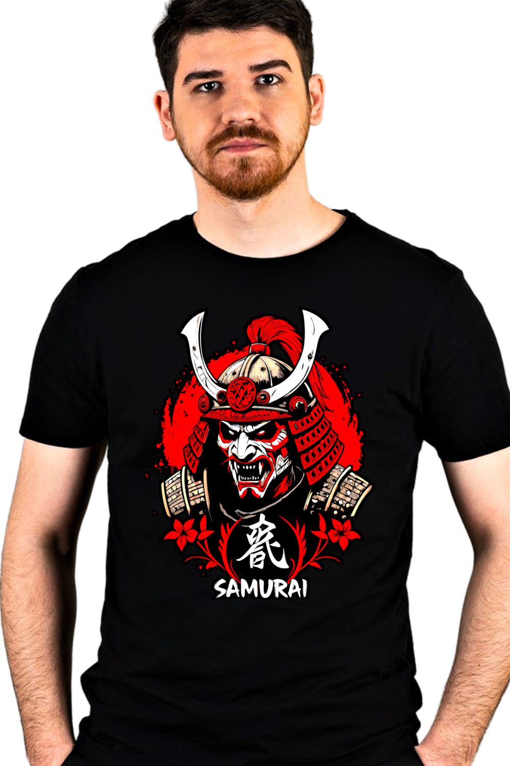 Red Armor — Samurai Graphic T-Shirt