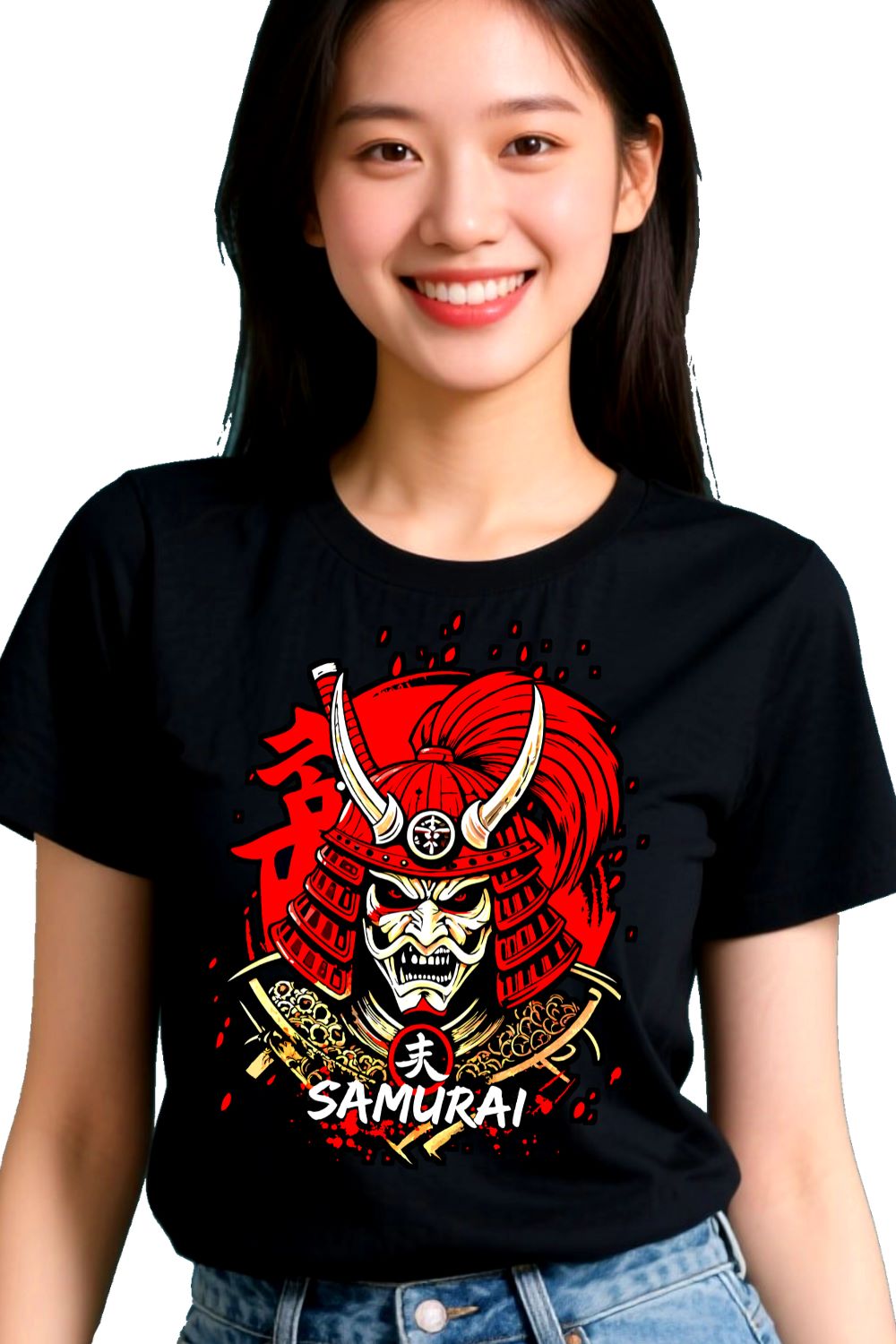 Demon Mask — Samurai Graphic T-Shirt