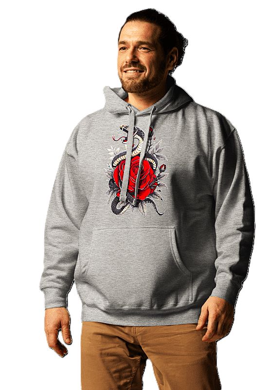 Serpent & Rose Premium Gothic Hoodie