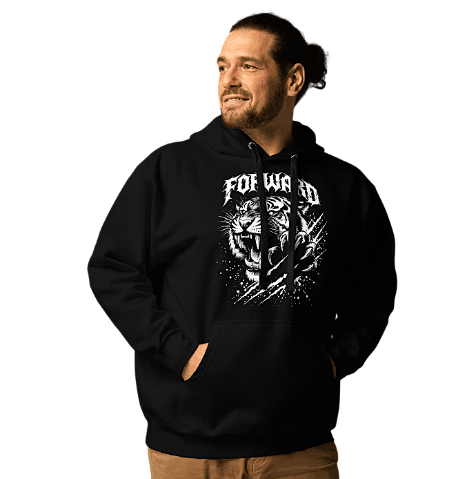 Raw Forward Tiger — Unisex Hoodie