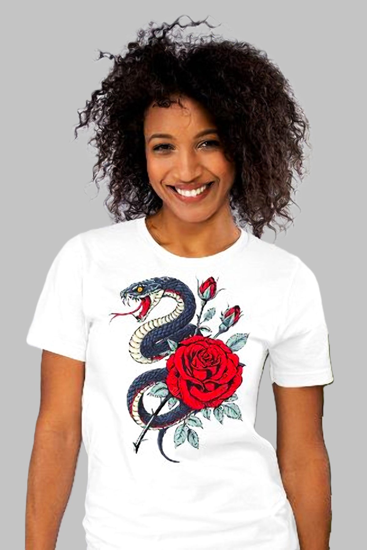 Venom Rose Gothic Snake T-Shirt