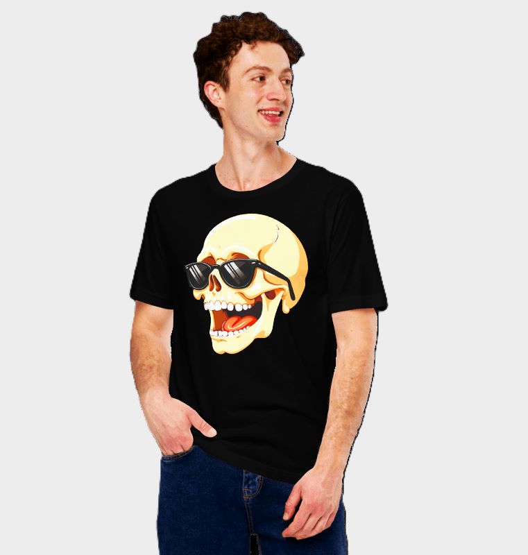 The Show-Off — Skull Sunglasses Graphic T-Shirt