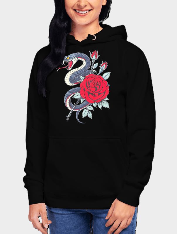 Venom Rose Premium Gothic Hoodie