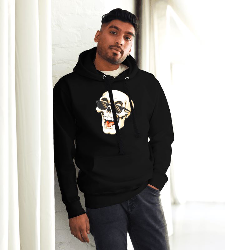 The Last Laugh — Laughing Skull Graphic Hoodie