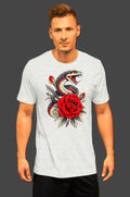 Crimson Serpent Gothic Snake T-Shirt