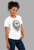 Whispering Canopy — Monochrome Mushroom Graphic T-Shirt